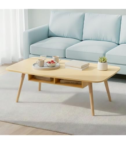 Amazon.co.jp: VECELO ローテーブル 収納付き 幅120x奥行き50x高さ42CM